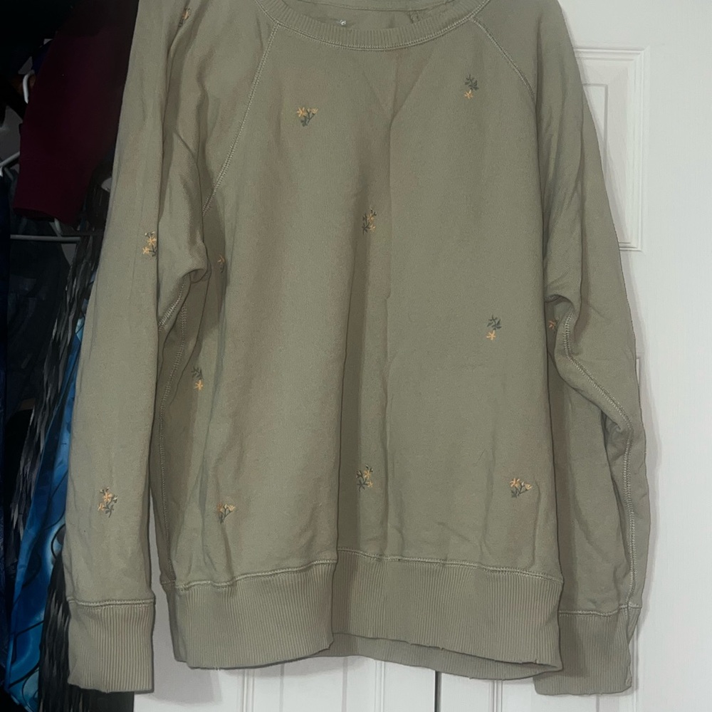 Aerie Sweatshirt with Floral Detail